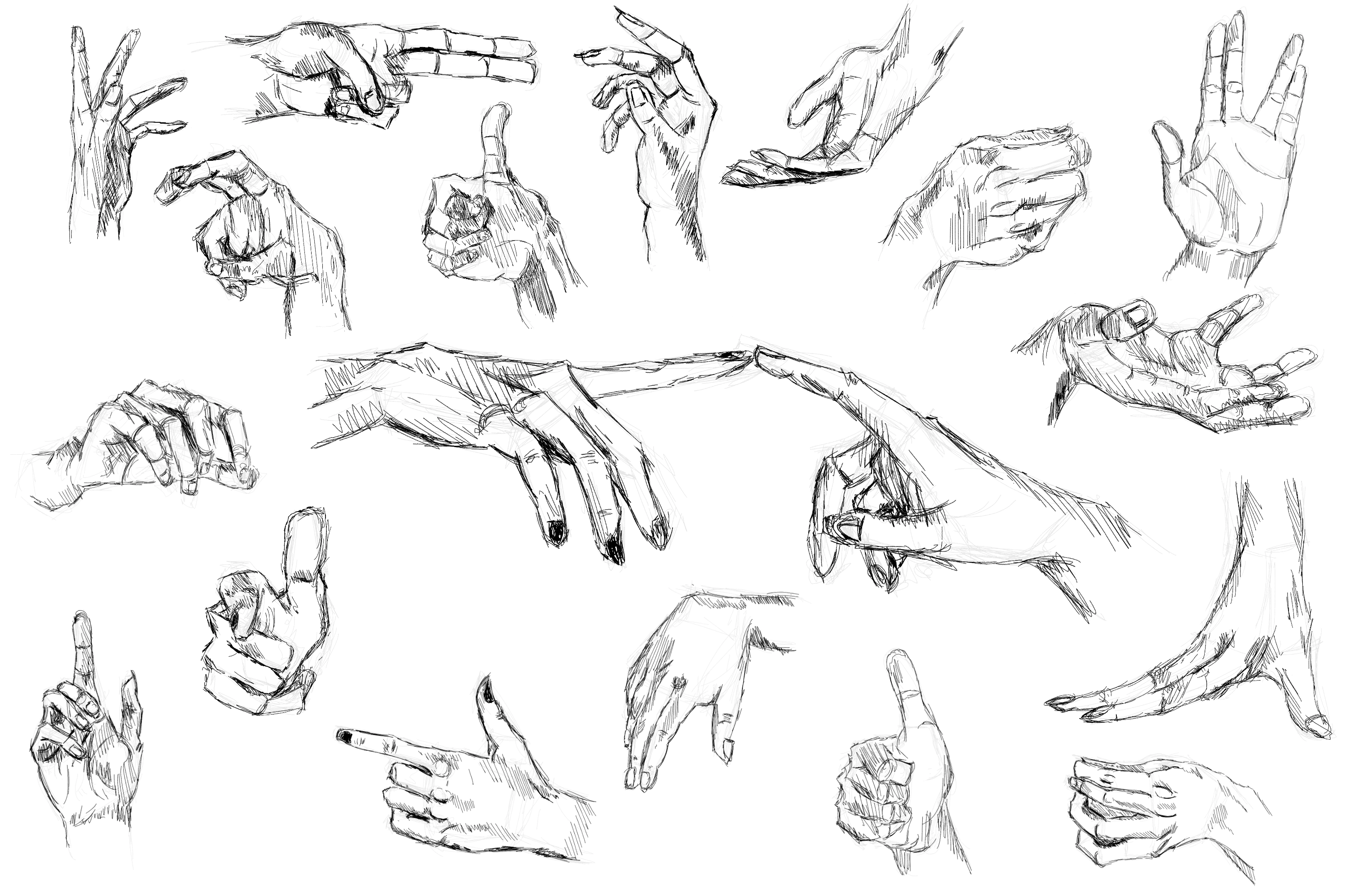 hands 2 drawing