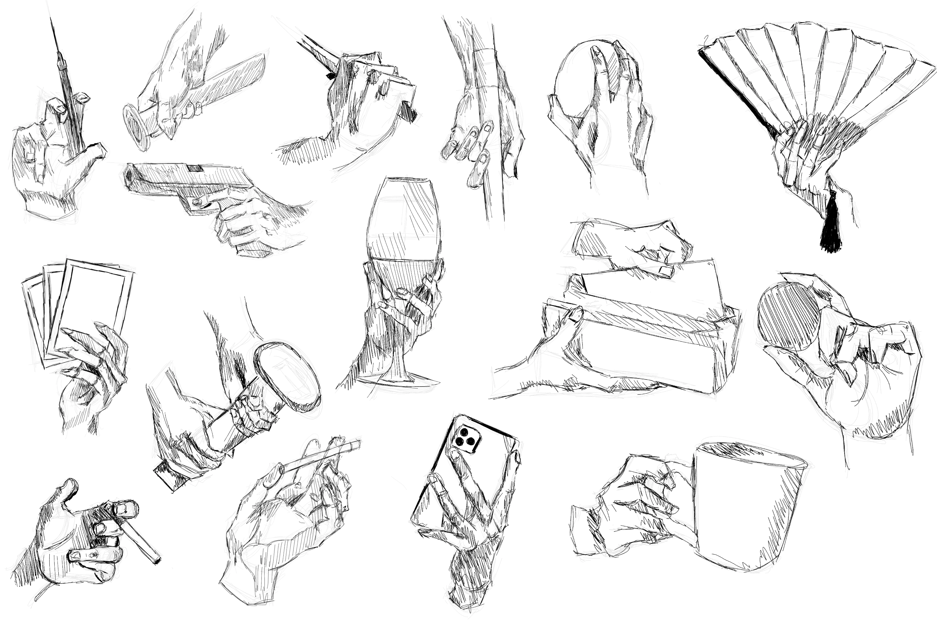 hands 3 drawing